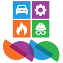 Département de la circulation, mécanique et de la protection civil logo